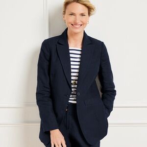 Talbots Blazer Classic Dark Blue Blazer size 16 NWT